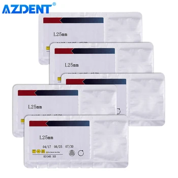 AZDENT 5 қорап Стоматологиялық эндодонтиялық түбір өзегі файлдары Niti файлы 25 мм X1 X2 X3 Қозғалтқыш 3 дана/қорапты пайдаланады