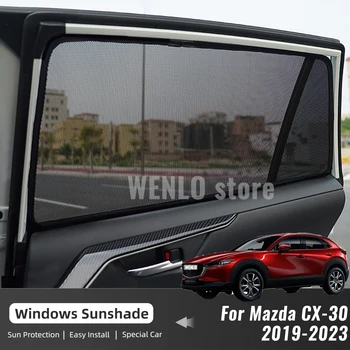 Mazda CX-30 CX30 2019 2020 2021 2022 2023 Автокөлік күн көлеңкесі Магнитті алдыңғы әйнек перде Артқы бүйірлік терезе Күн реңктері